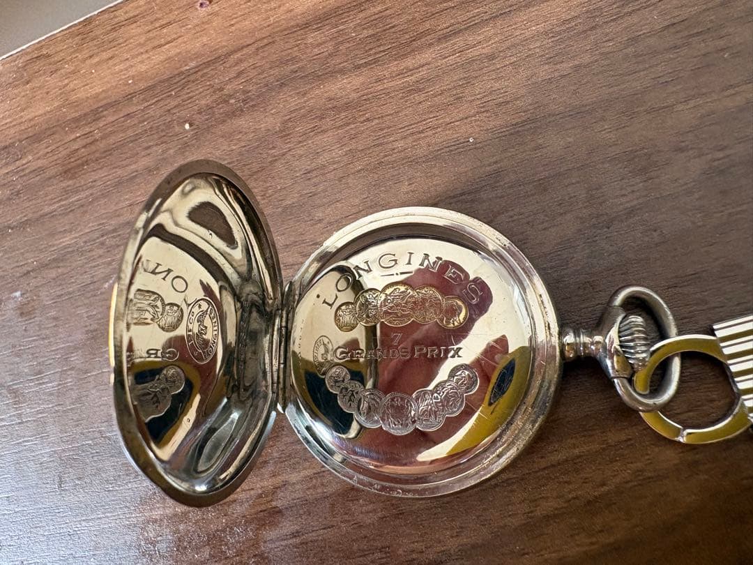 静*雪様 Longines ロンジン 懐中時計　シルバー　昭和初期　不動品