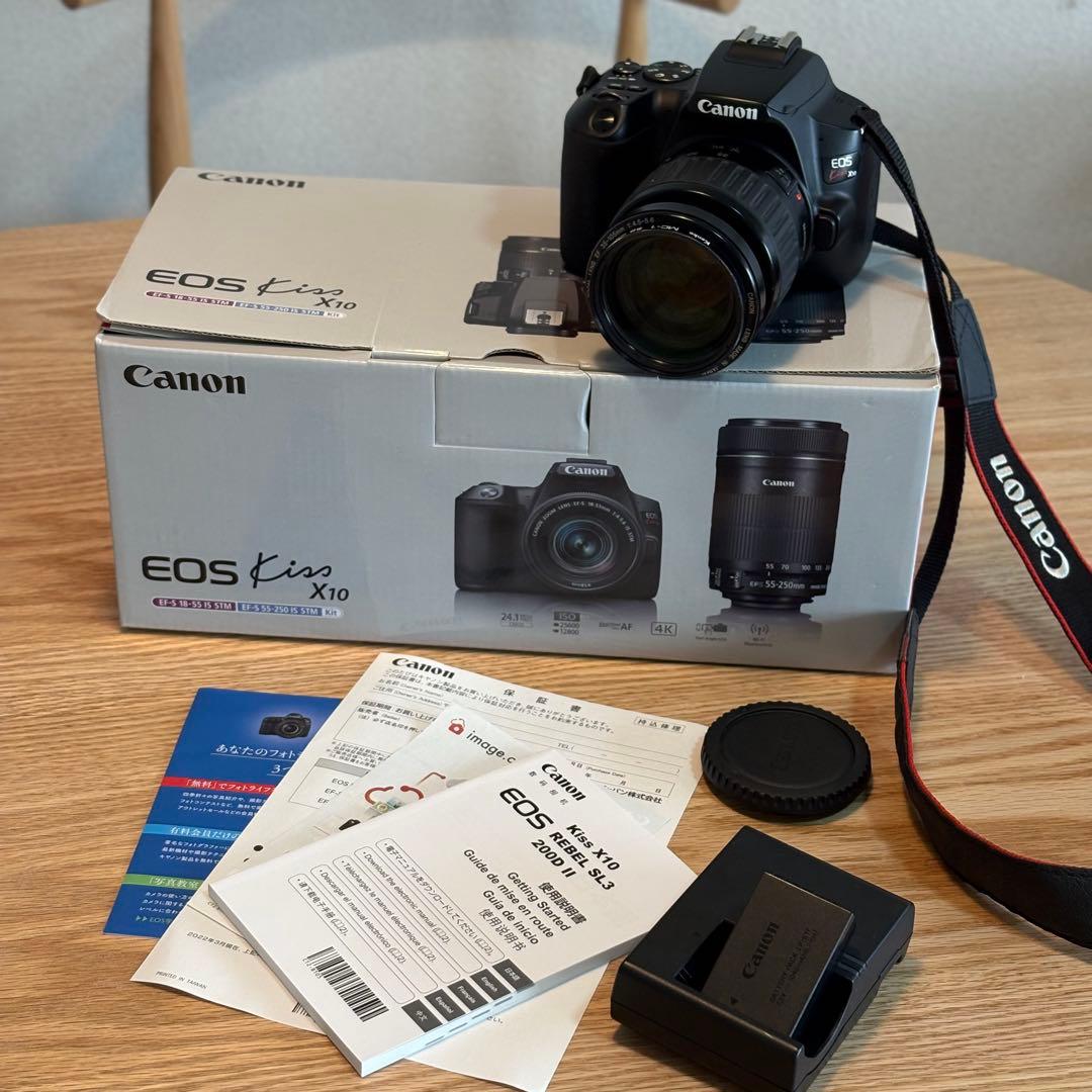 Canon EOS Kiss X10 本体＋ズームレンズ