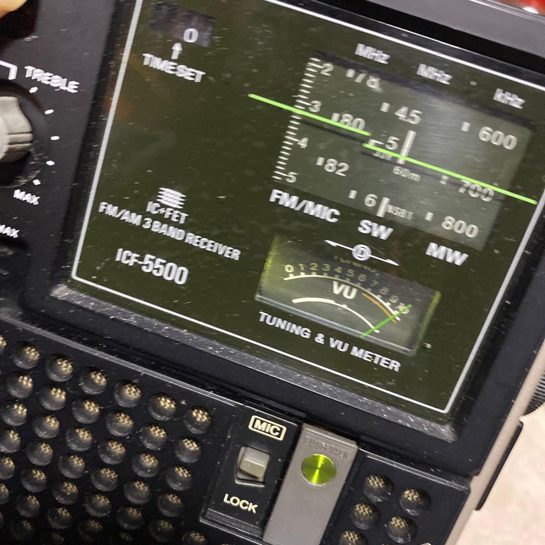 ソニーICF➖5500作動品ＢＬＣラジオ　スカイセンサー