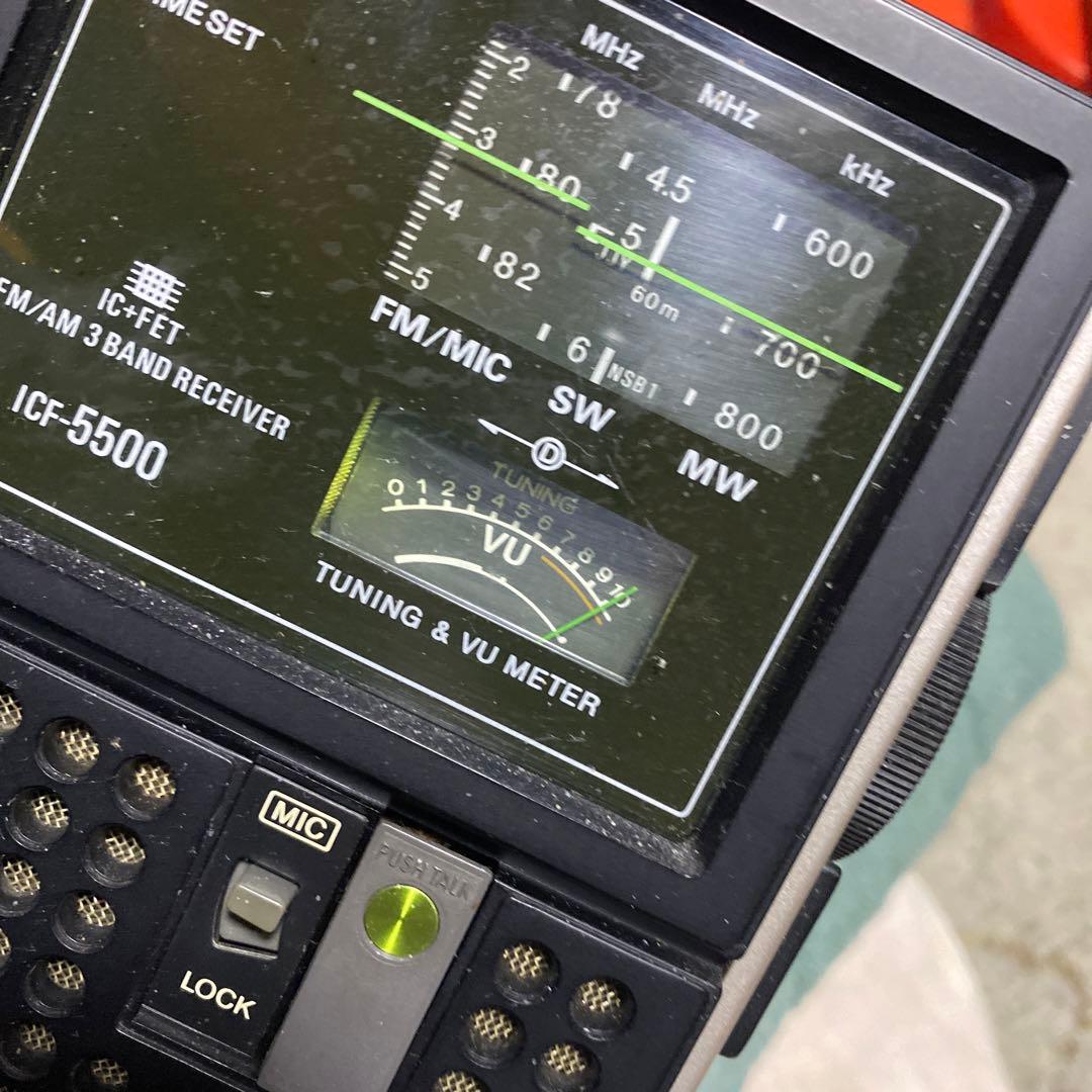 ソニーICF➖5500作動品ＢＬＣラジオ　スカイセンサー