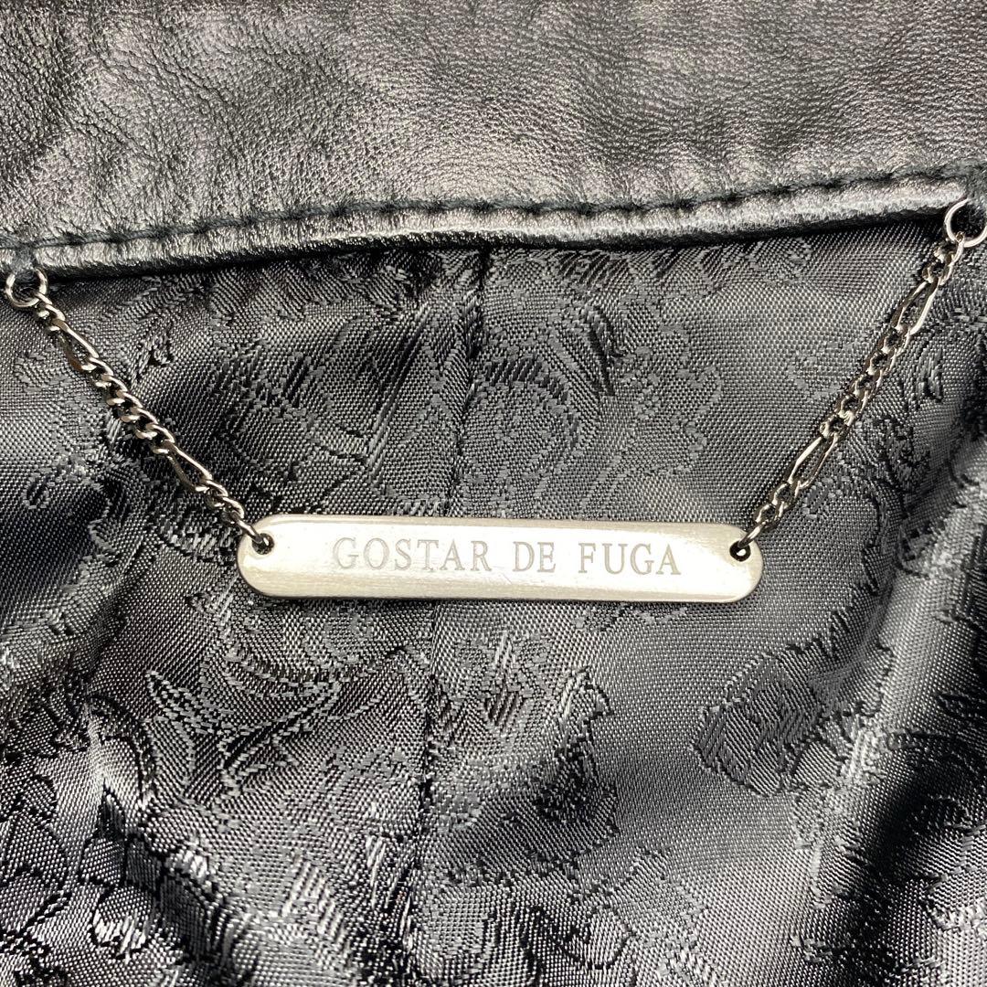 AGEHA　ゴスタールジフーガ 馬革 レザー シングルライダースジャケット