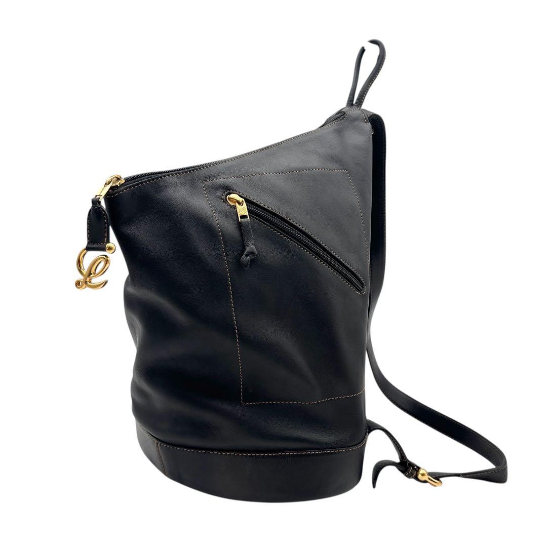 LOEWE アントン リュックサック ポーチ付き ゴールド金具