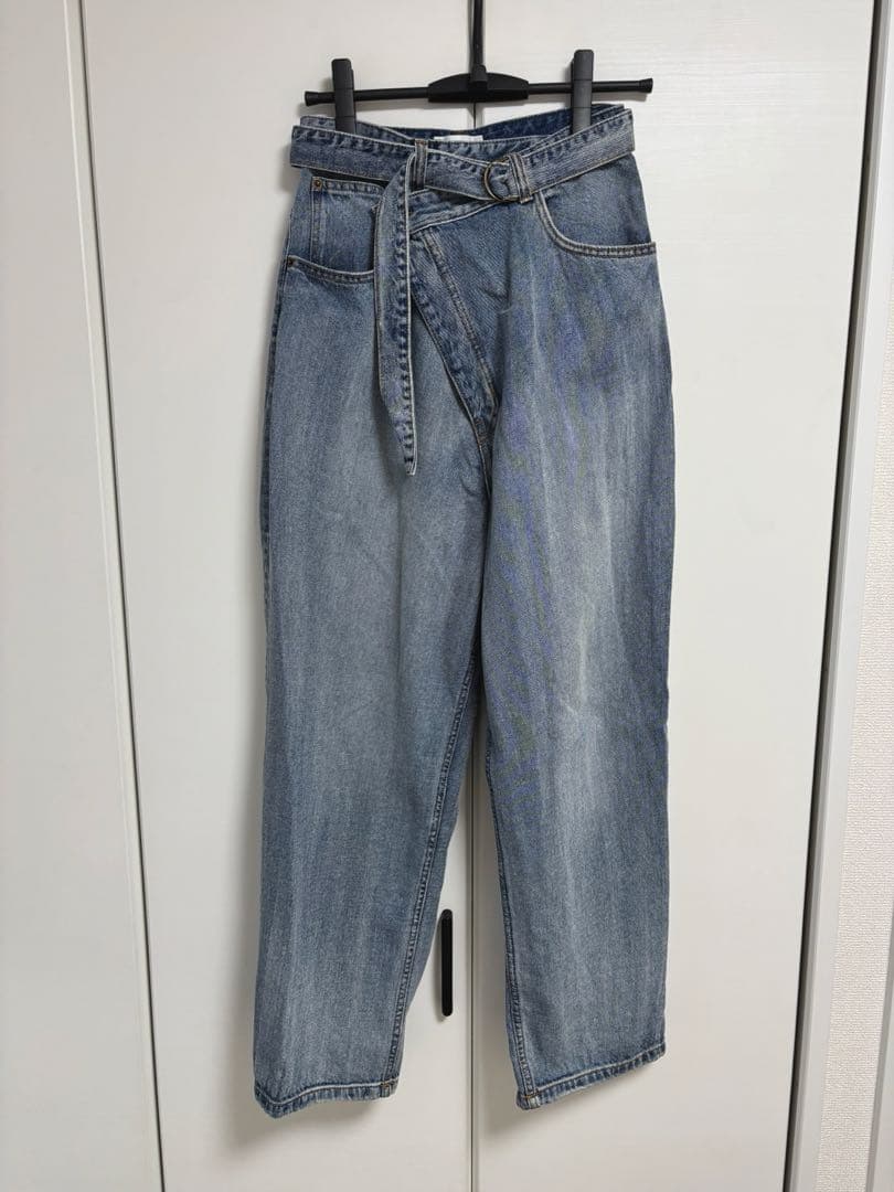 【美品】Ameri CROSS FRONT PAPA DENIM