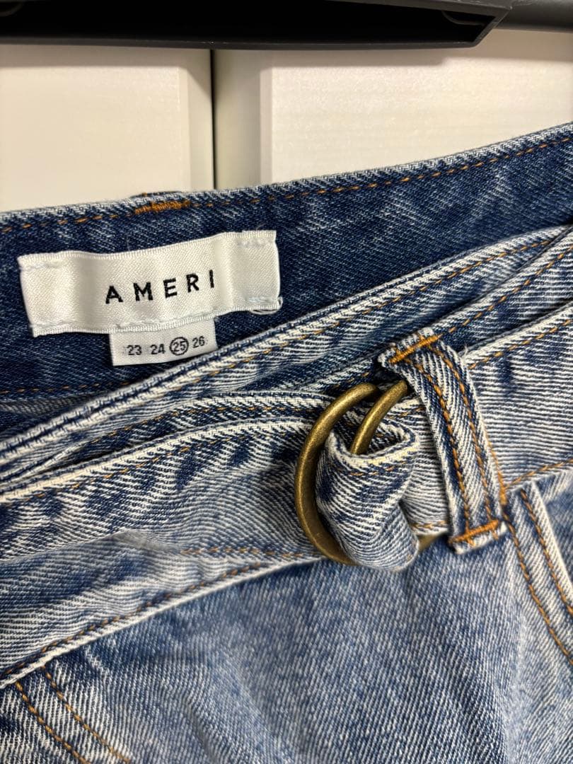 【美品】Ameri CROSS FRONT PAPA DENIM