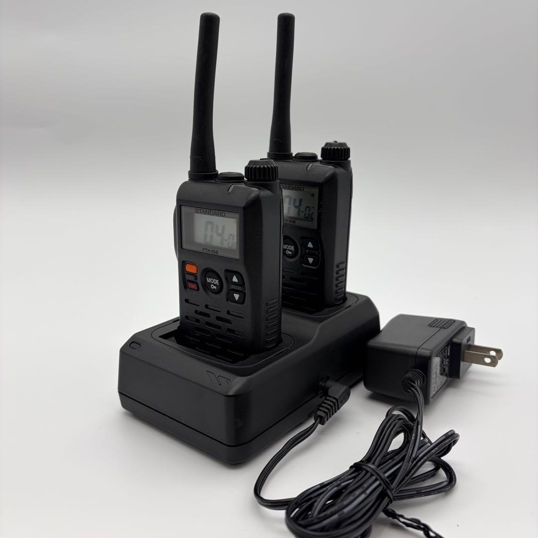 2台セット トランシーバー 充電器付き STANDARD FTH-108