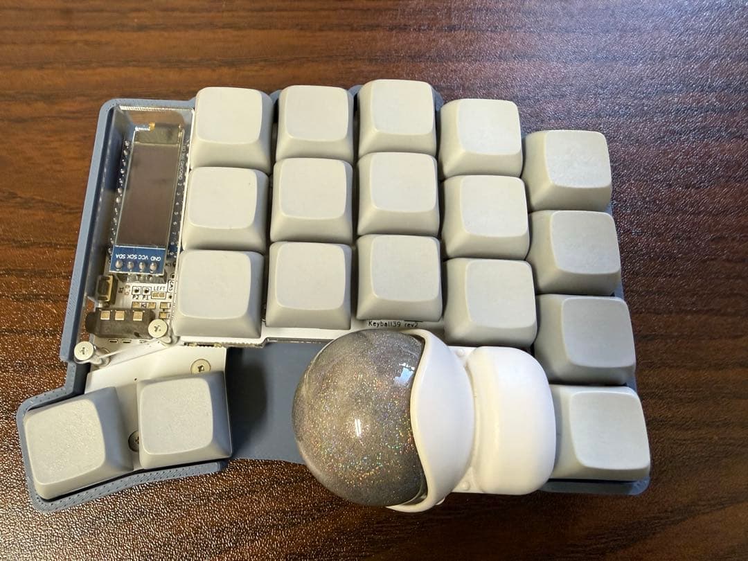 keyball39 + HHKB Studioリニアスイッチ、収納ケース