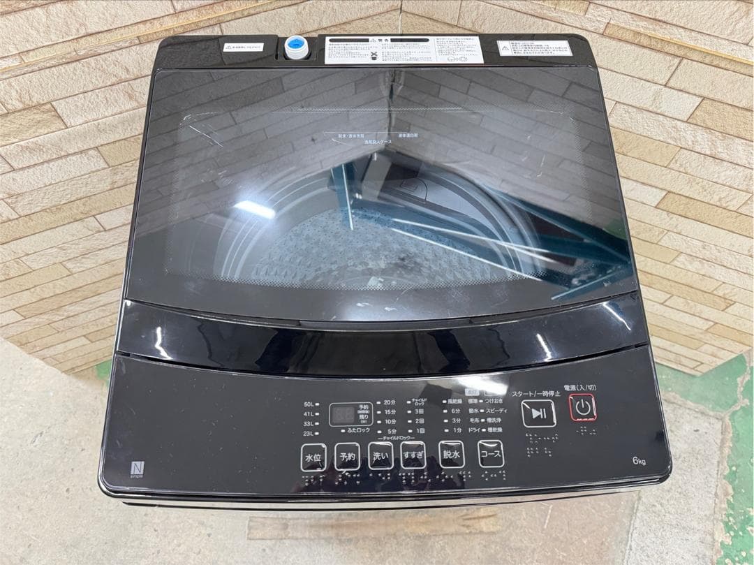 大阪送料無料★3か月保障★ニトリ★6kg★2023年★NT60L1BK★IS14