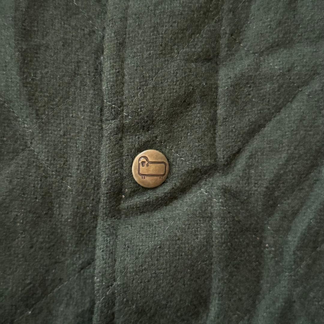 かず様✨️ウールリッチ ハンティングジャケット 緑 レザーパッチ USA製 XXL