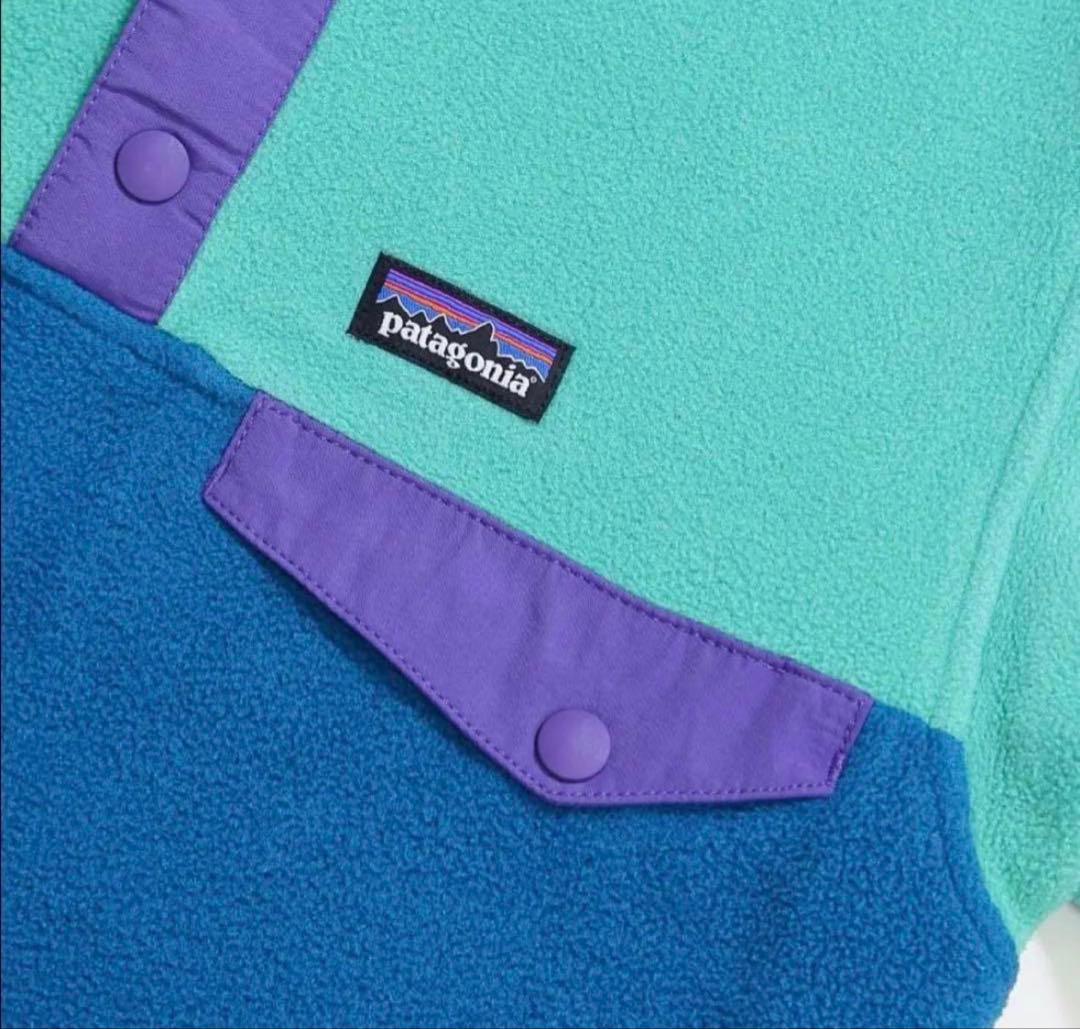 【美品】Patagonia パタゴニア フリース、LWシンチラ スナップ T