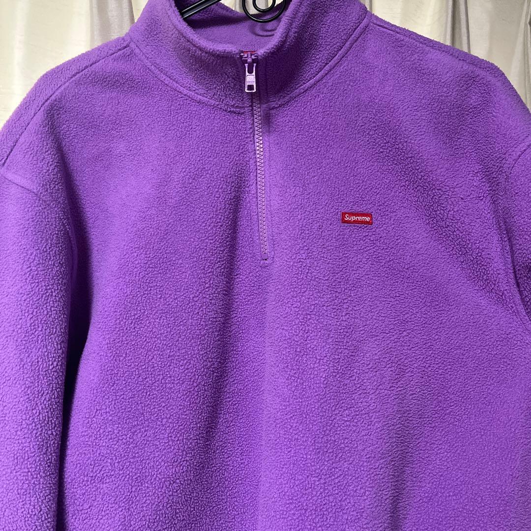 supreme halfzip パープル