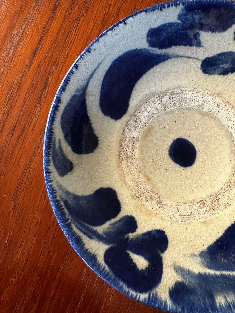 SALE【4枚組】やちむん 民藝 読谷山焼 北窯 宮城正亨 6.5寸皿 中皿浅鉢