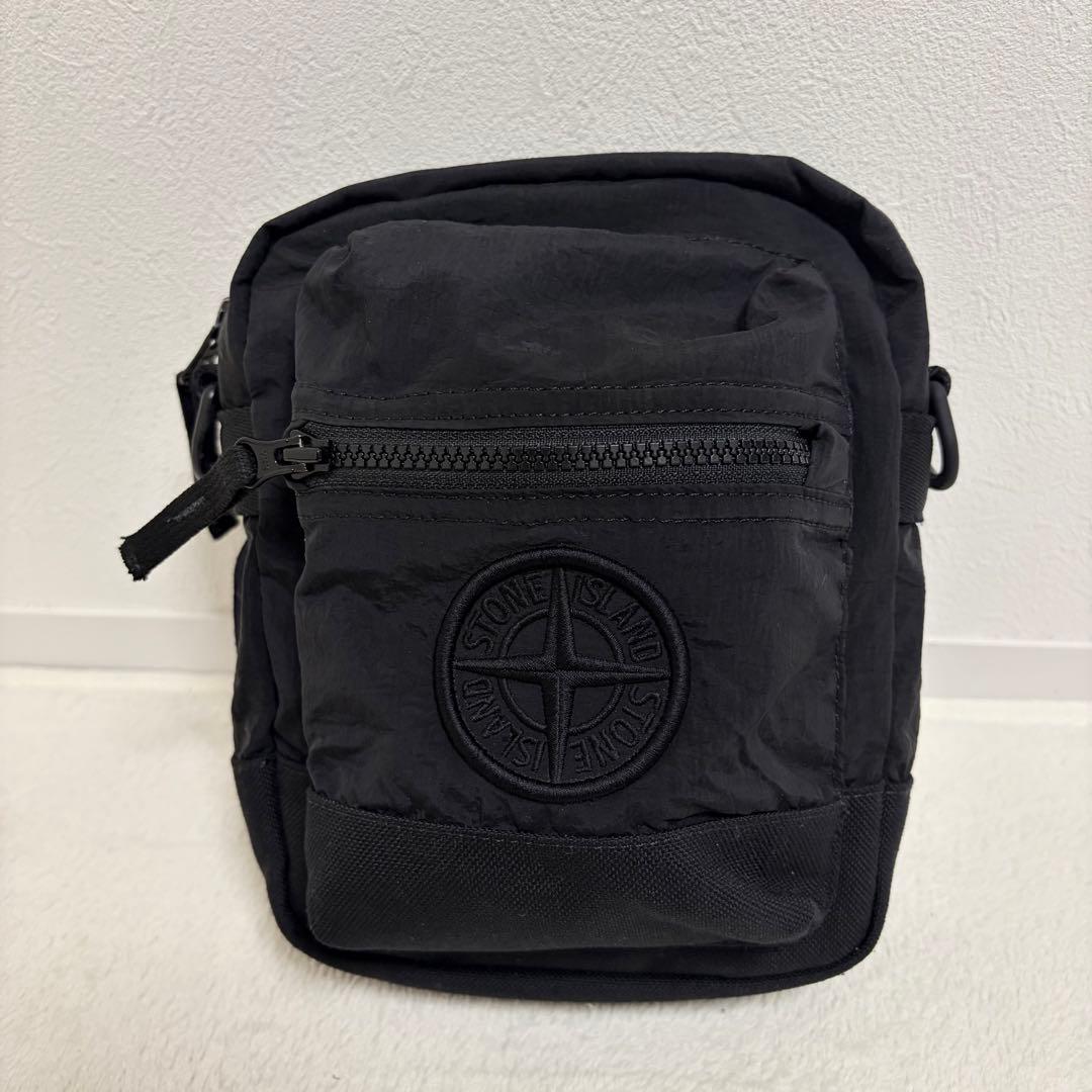 【美品】STONE  ブラック ショルダーバッグ ナイロン ミニ