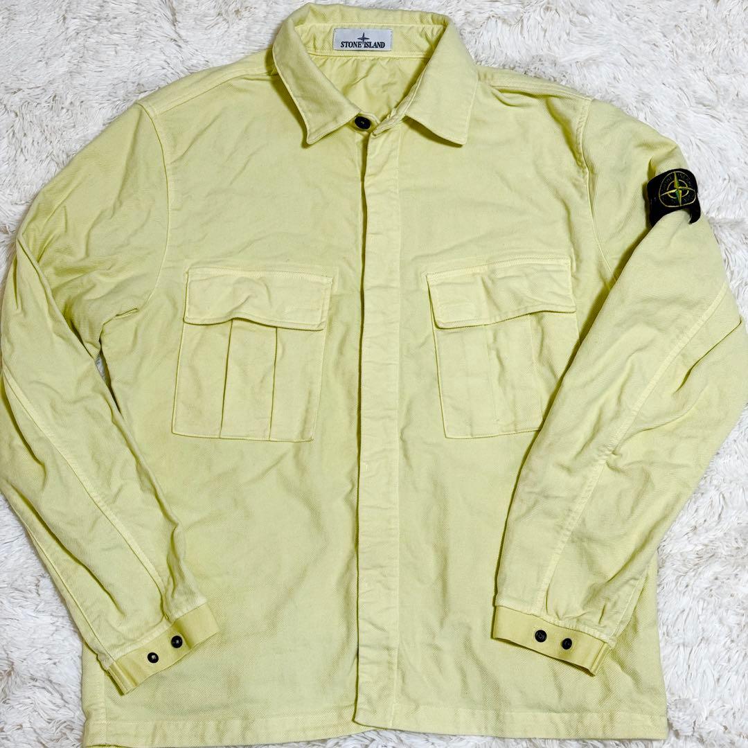 ストーンアイランド　モールスキン 長袖シャツ　L イエロー