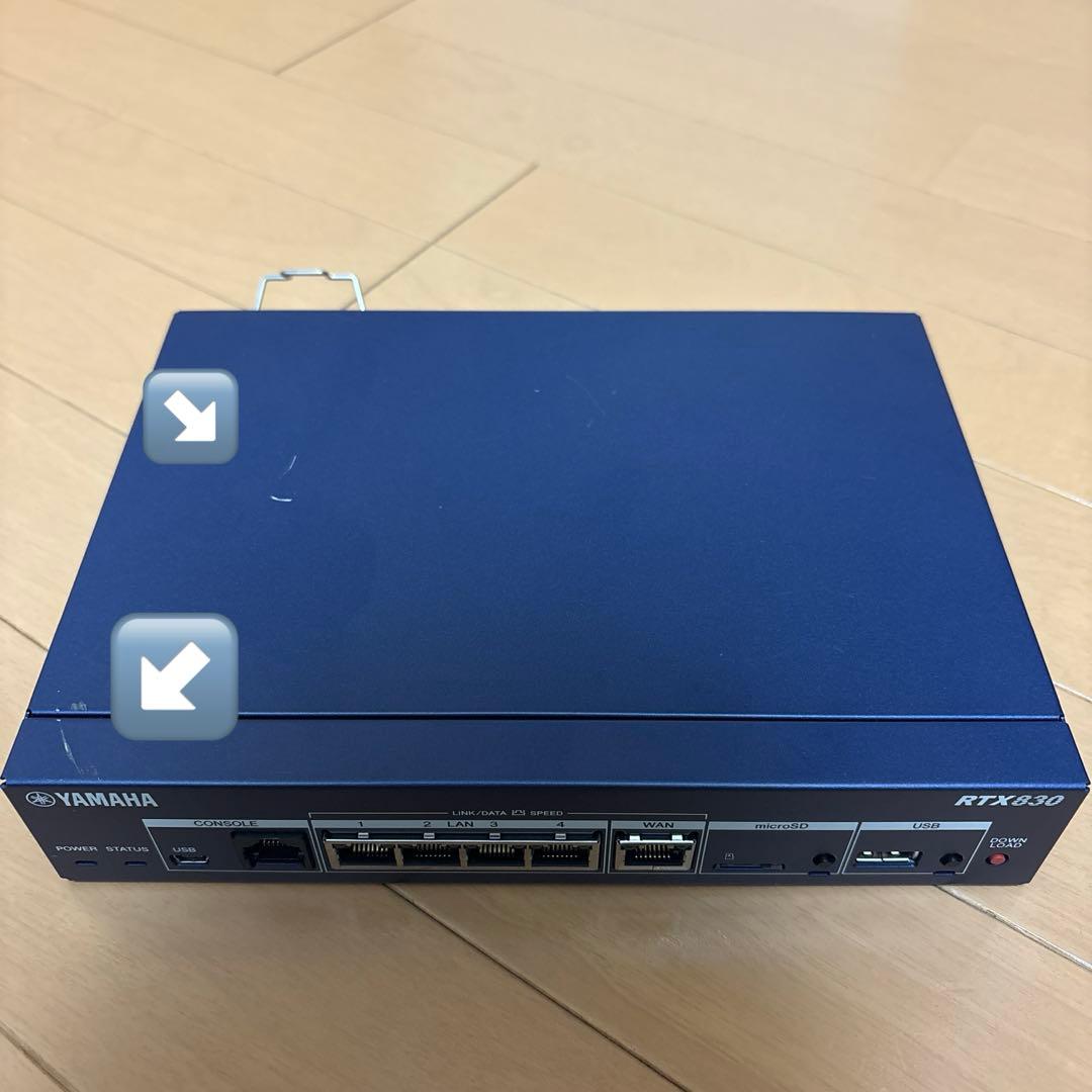 【小傷あり】YAMAHA RTX830 有線LANルーター