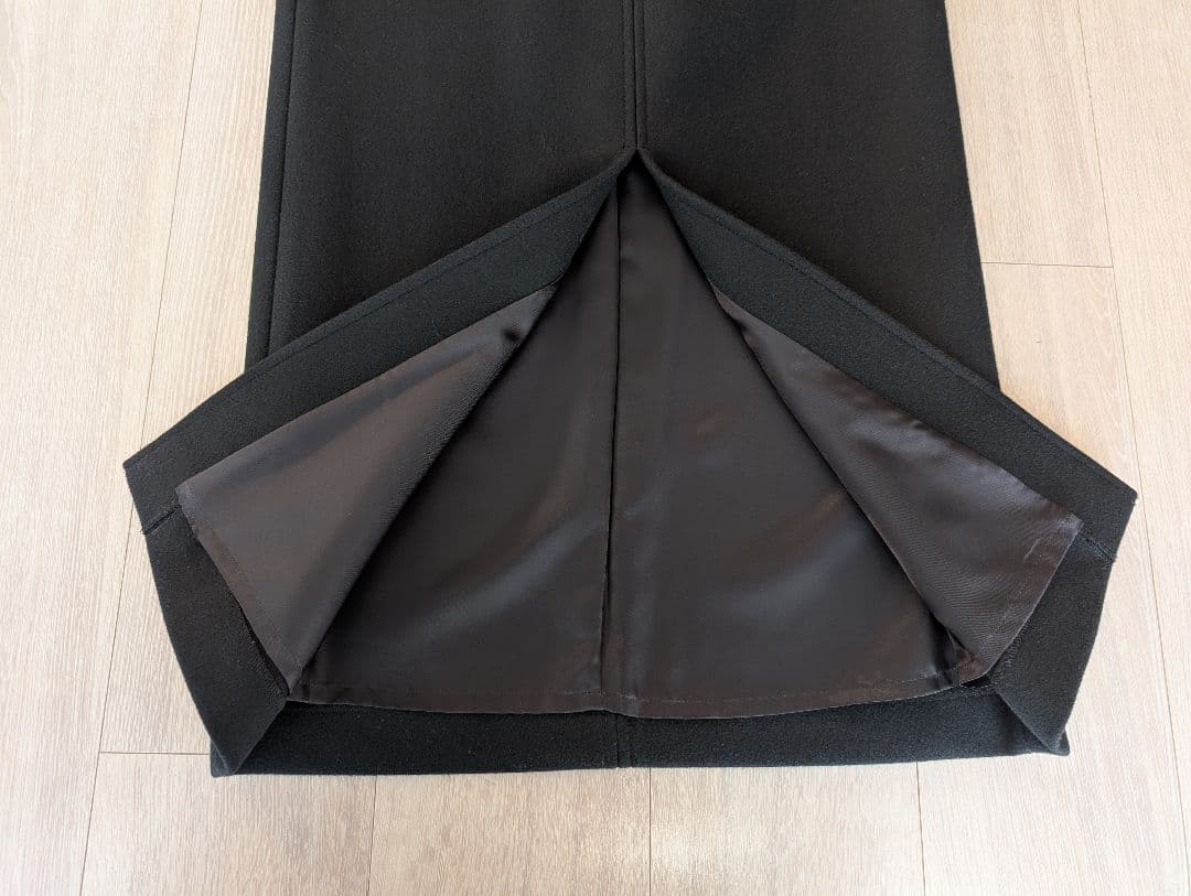 美品【IENA】厚手 ナロースカート ブラック