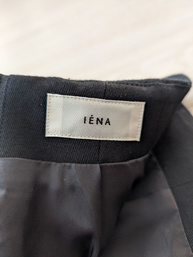 美品【IENA】厚手 ナロースカート ブラック