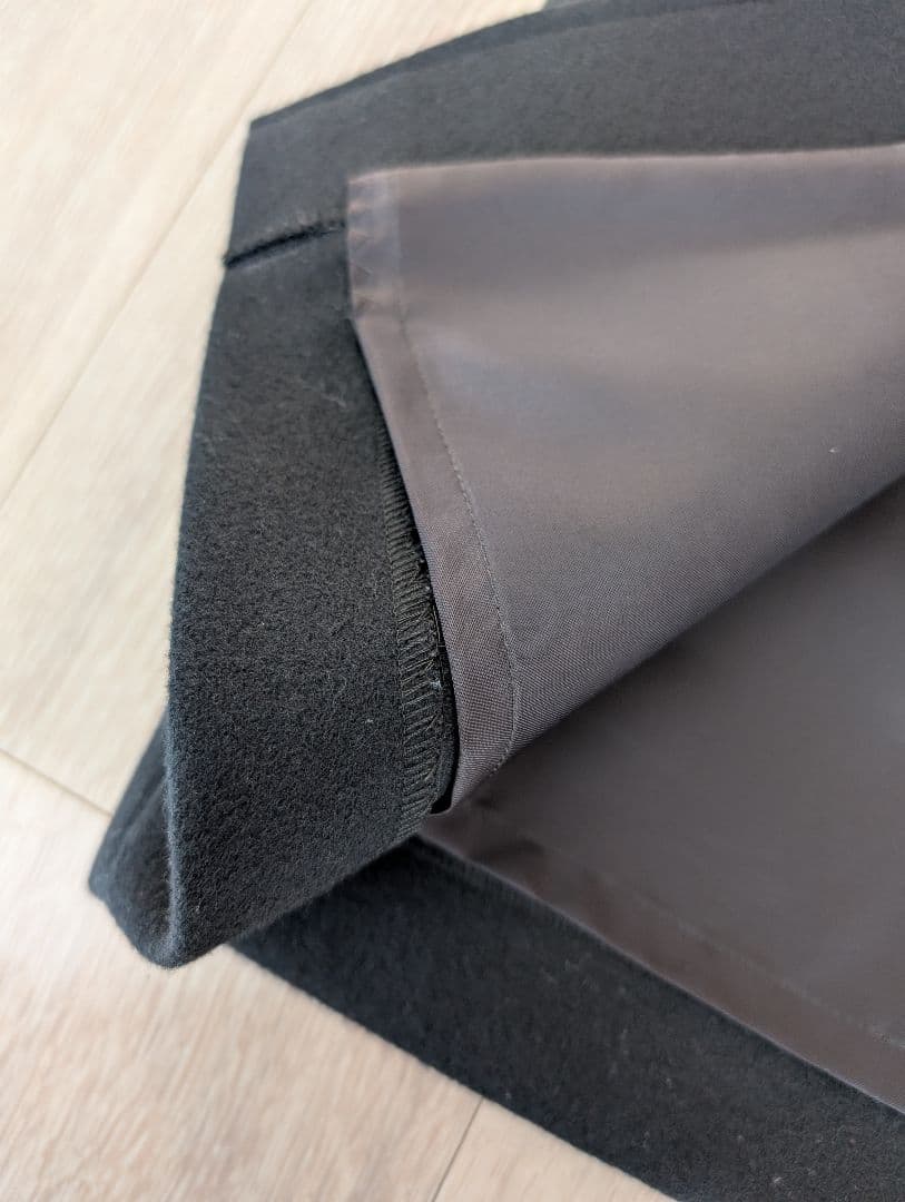 美品【IENA】厚手 ナロースカート ブラック