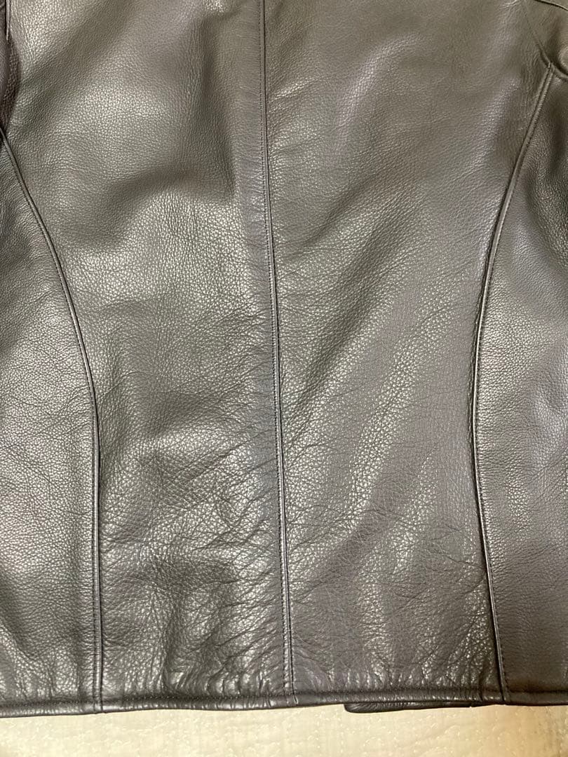 vanson ブラック ダブルライダースジャケットC-2 ソフトカウレザー36