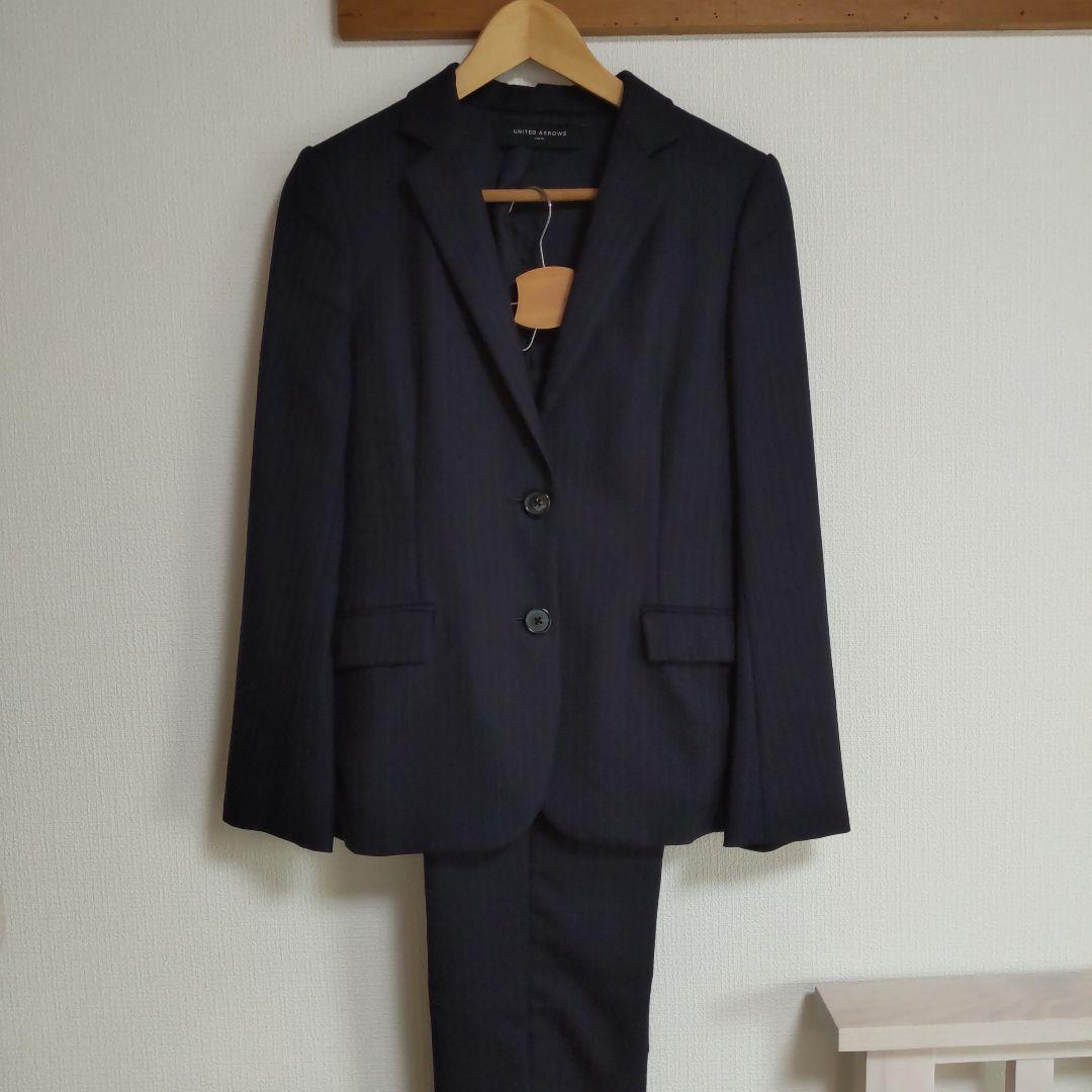 UNITED ARROWS TOKYO　ウール100％　パンツスーツ　濃紺