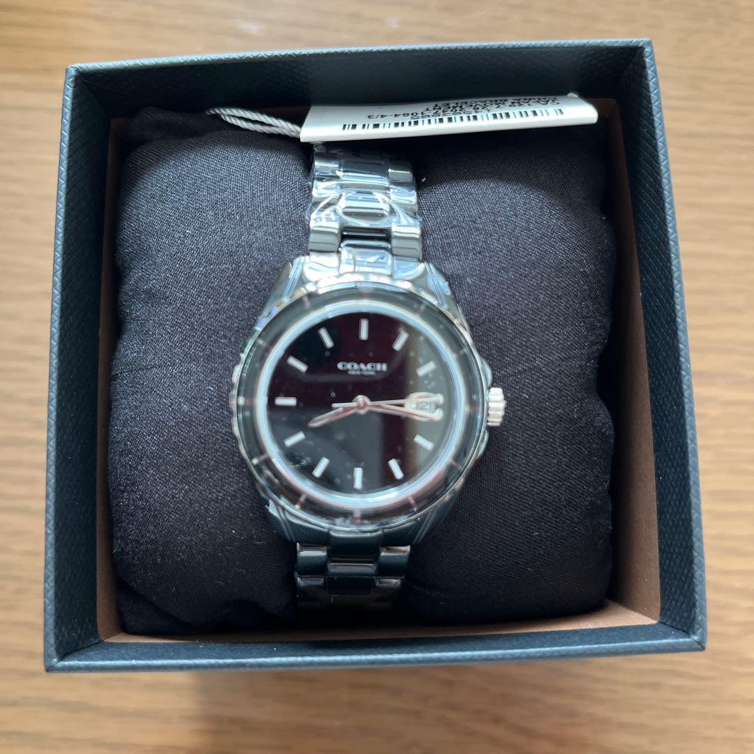COACH アナログ時計 黒