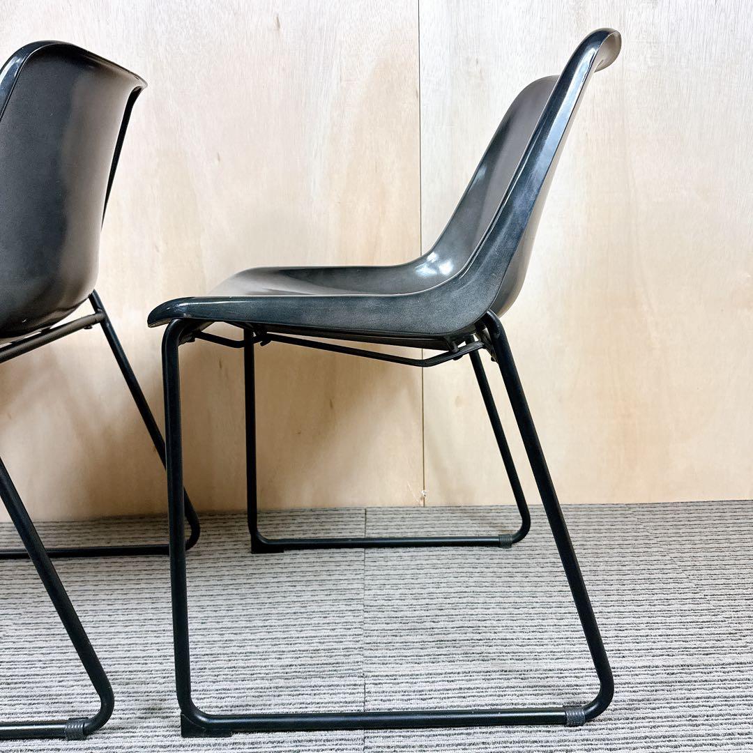 【廃盤】 【希少】 ノットアンティークス ログチェア 座面アルミニウム 二脚