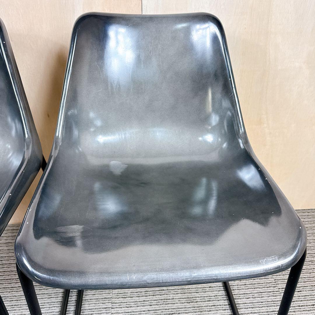 【廃盤】 【希少】 ノットアンティークス ログチェア 座面アルミニウム 二脚