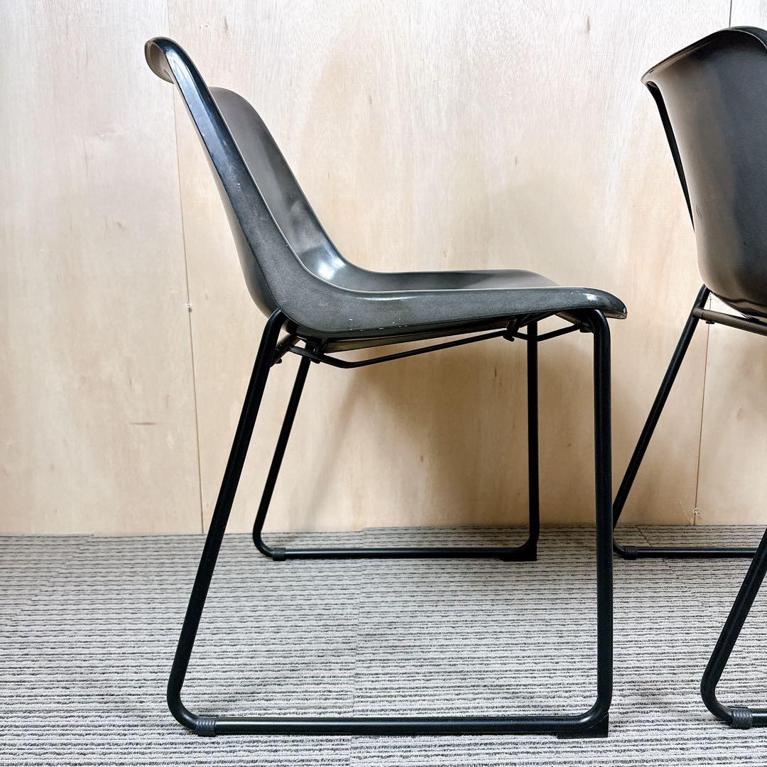 【廃盤】 【希少】 ノットアンティークス ログチェア 座面アルミニウム 二脚