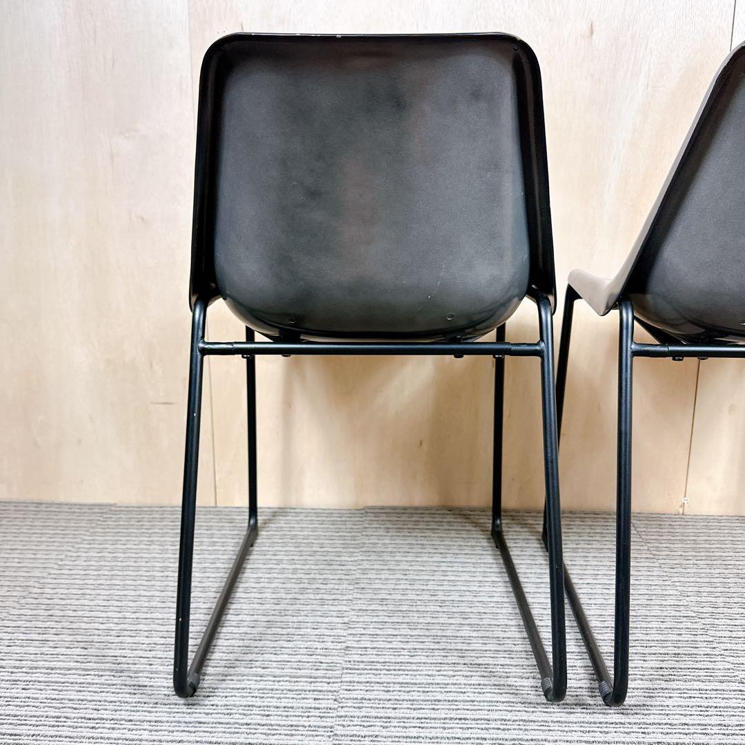 【廃盤】 【希少】 ノットアンティークス ログチェア 座面アルミニウム 二脚