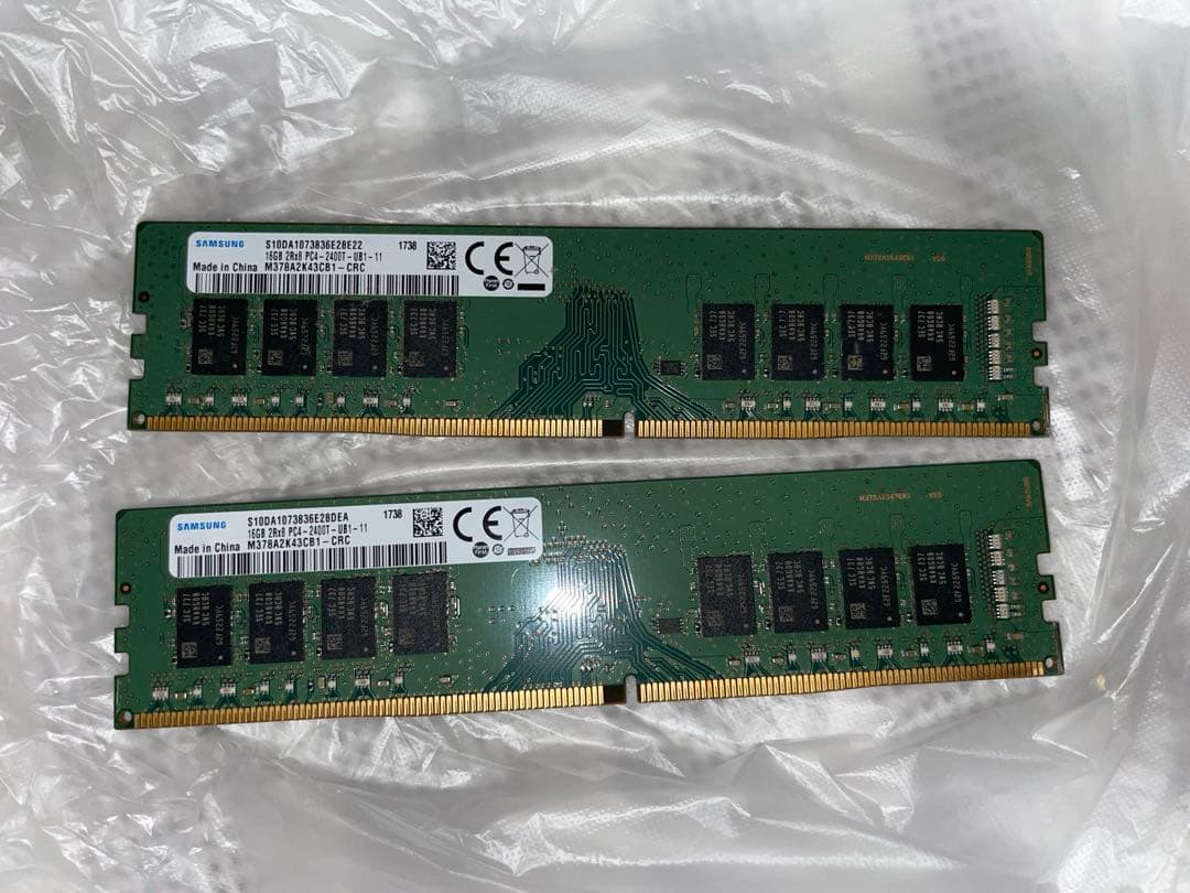 Samsung メモリ DDR4 16GB×2枚