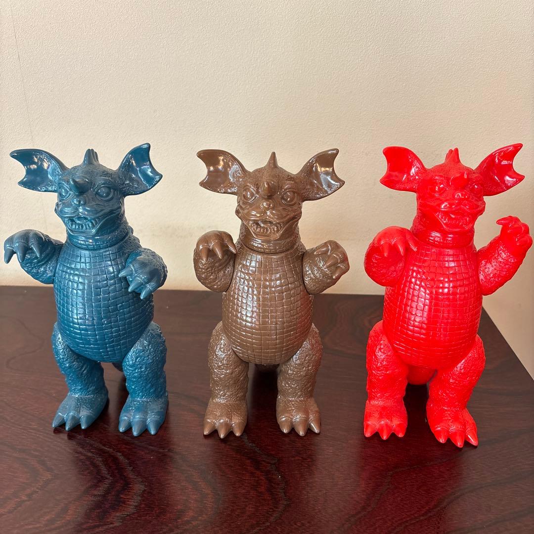 M1号 マルサン復刻 バラゴン3体セット　ソフビ