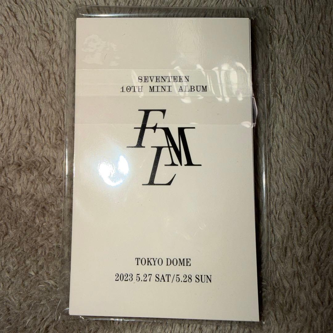 SEVENTEEN FML 会場特典 トレカ 東京 ユニバ コンプセット