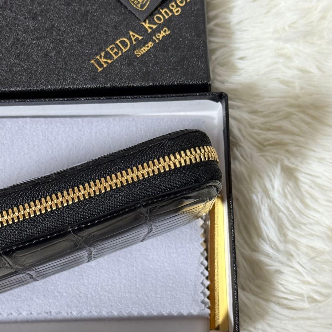 ⭐️美品⭐️　池田工芸　JRA クロコダイル　ポロサス　ゴールドパイソン　黒