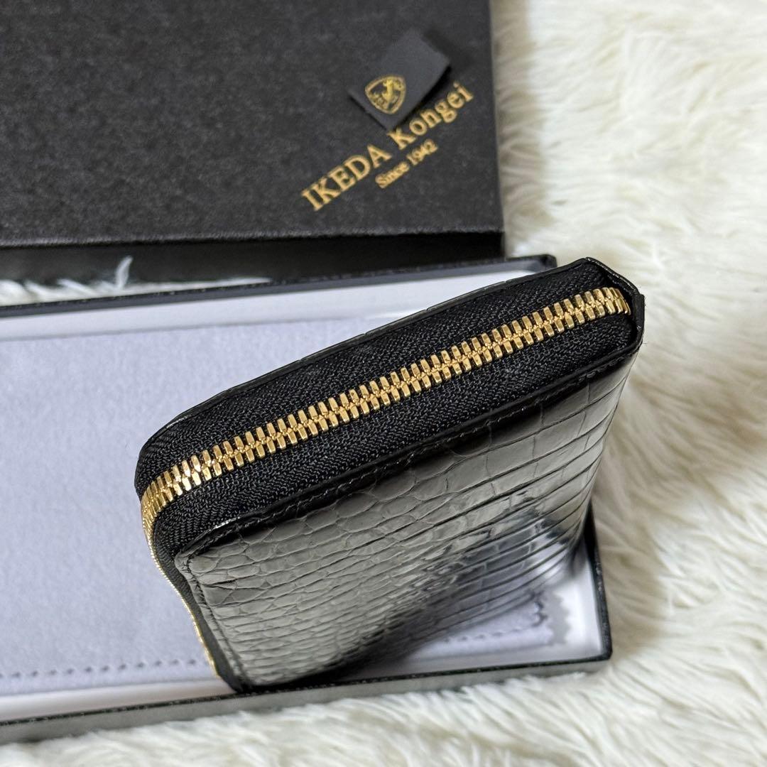 ⭐️美品⭐️　池田工芸　JRA クロコダイル　ポロサス　ゴールドパイソン　黒