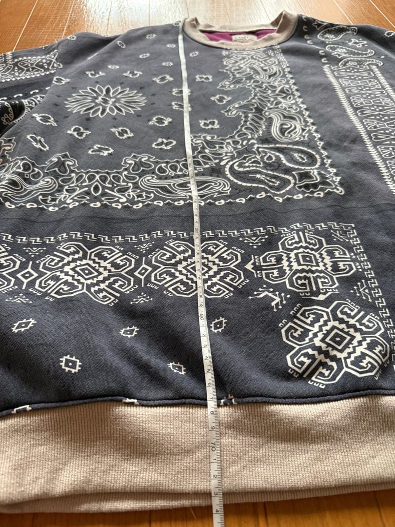 kapital キャピタル　バンダナ　スウェット　ペイズリー サイズ