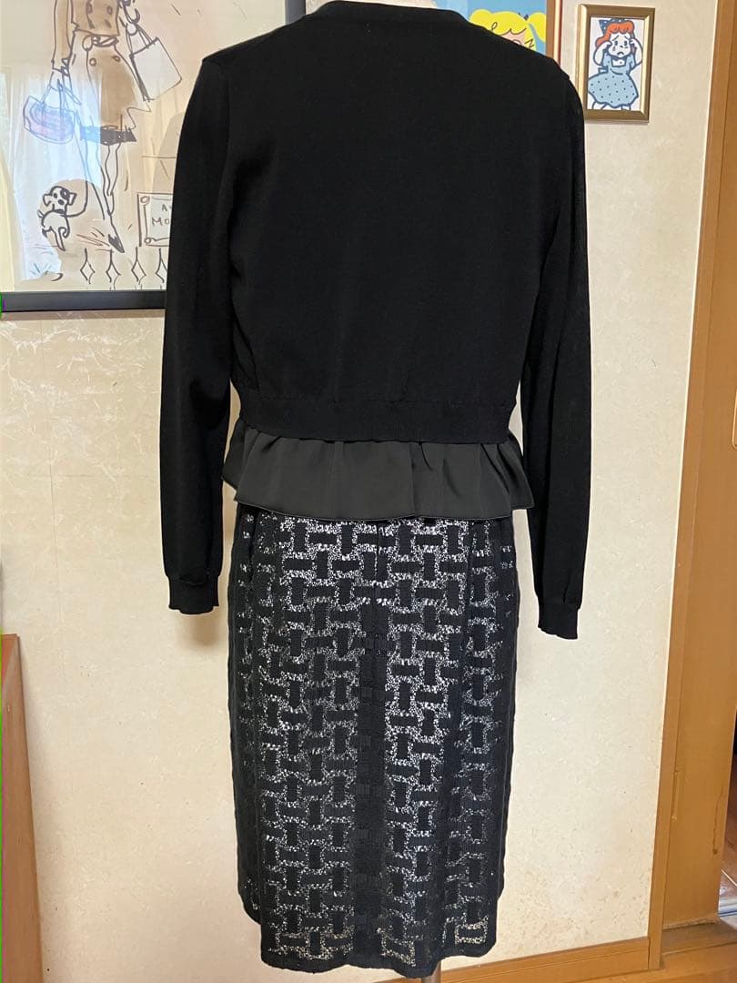 お呼ばれ⭐︎misticoワンピース DoCLASSE カーディガン未使用⭐︎Lサイ