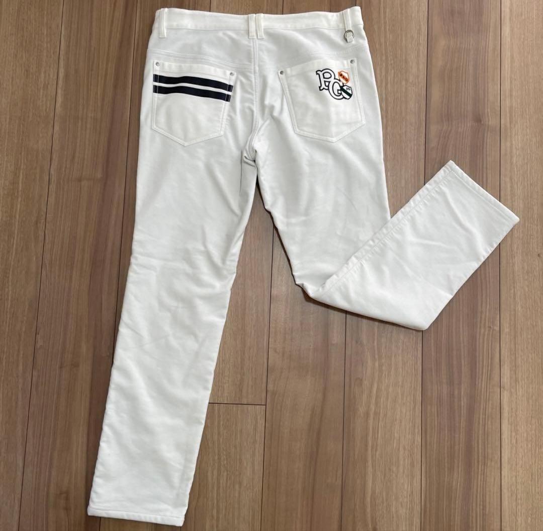 パーリーゲイツ パンツ　白　ホワイト　5 暖パン　秋冬　裏地付き　ストレッチ