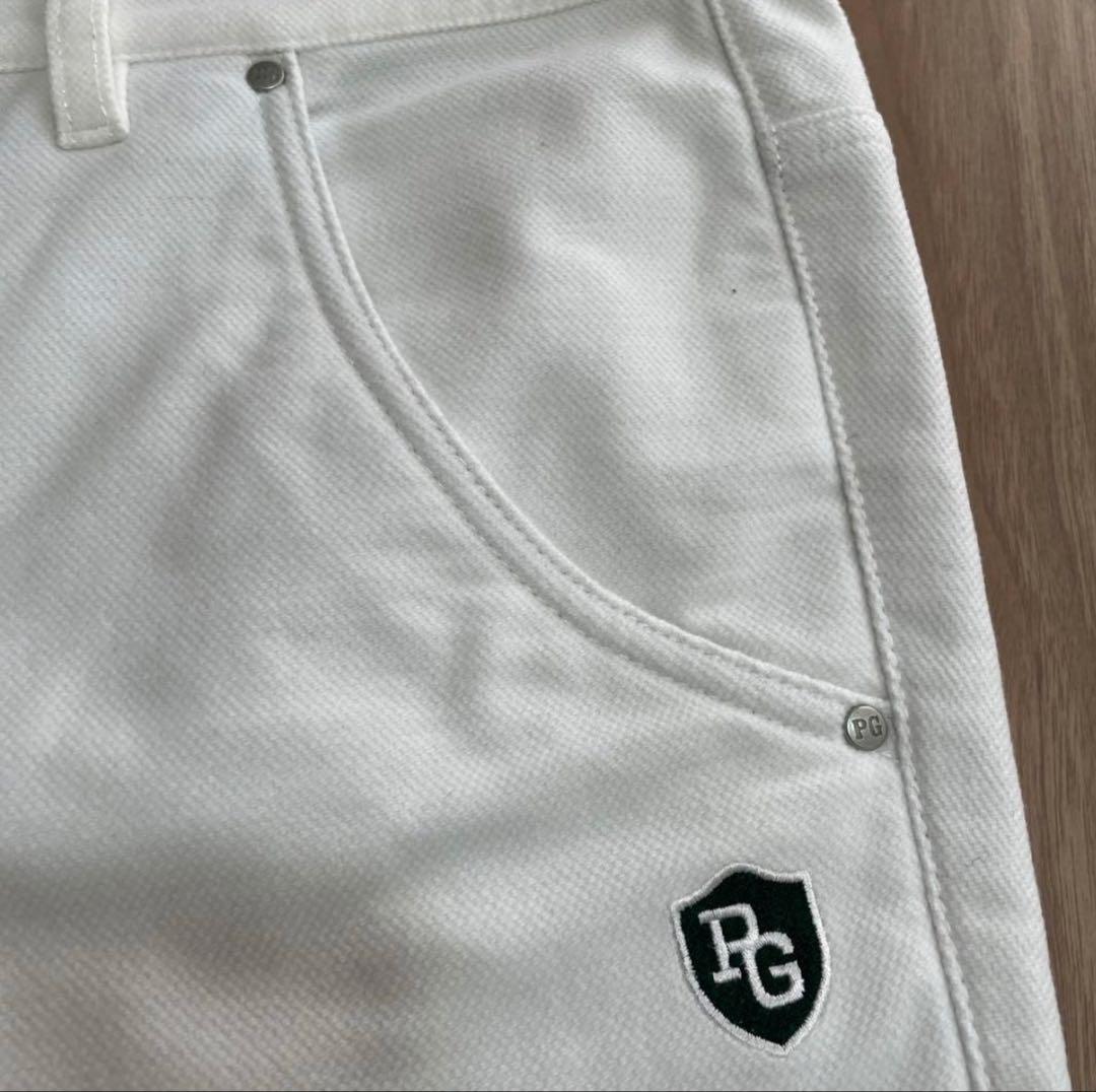 パーリーゲイツ パンツ　白　ホワイト　5 暖パン　秋冬　裏地付き　ストレッチ