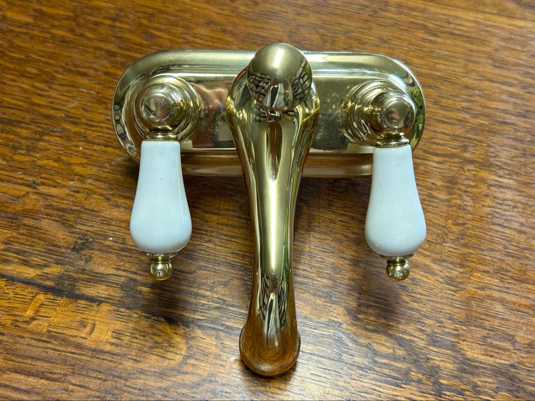 真鍮製　混合水栓　ヤスダプロモーション　YASUDA