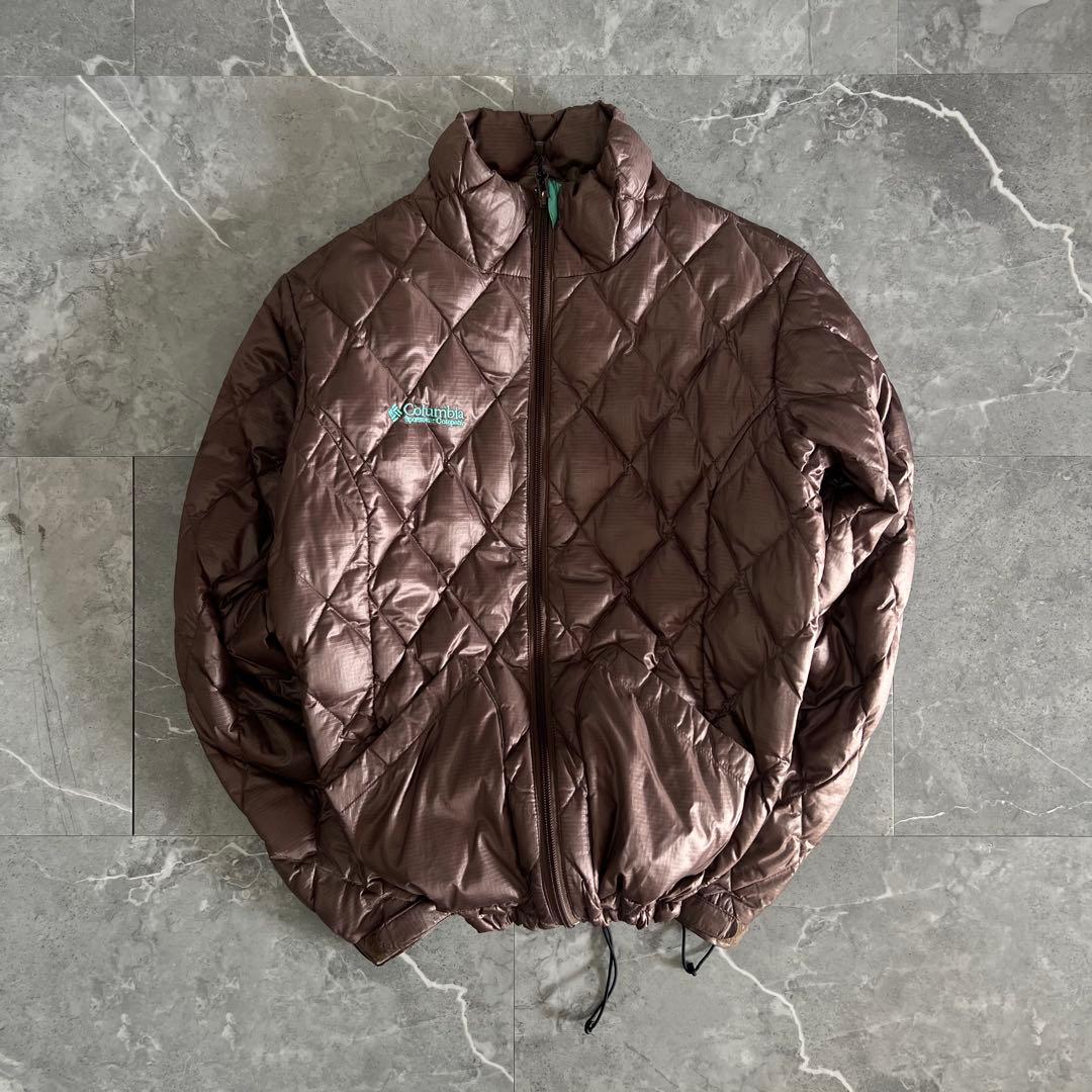 Columbia ダウンジャケット 短丈 ドローコード y2k テック　00s