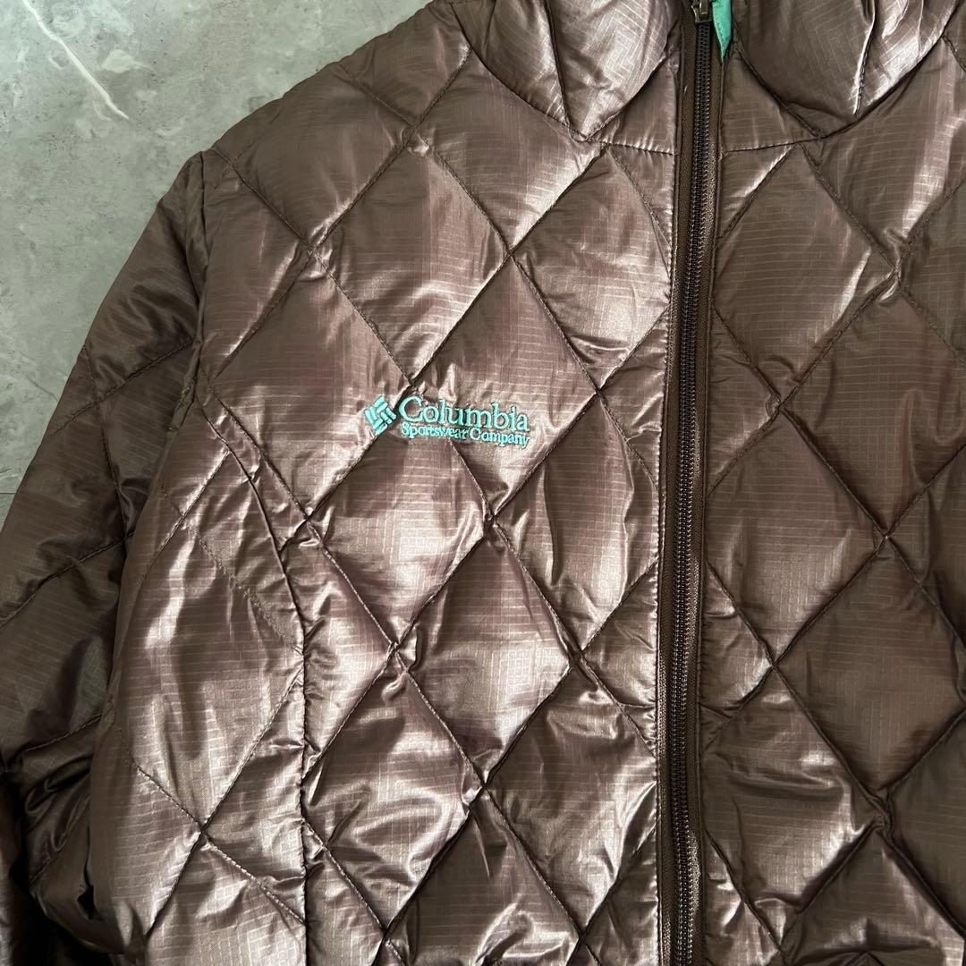 Columbia ダウンジャケット 短丈 ドローコード y2k テック　00s