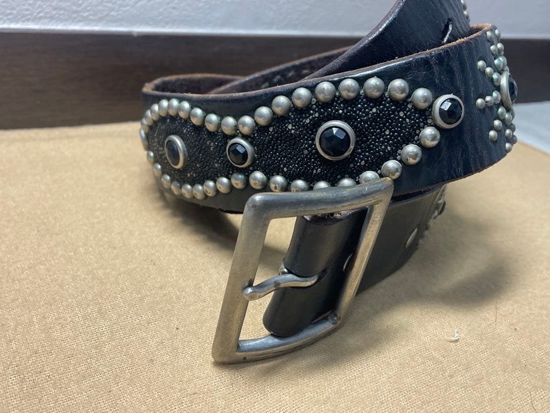 HTC オーバーレイピーナッツベルト スティングレイ ブラックストーン 茶芯