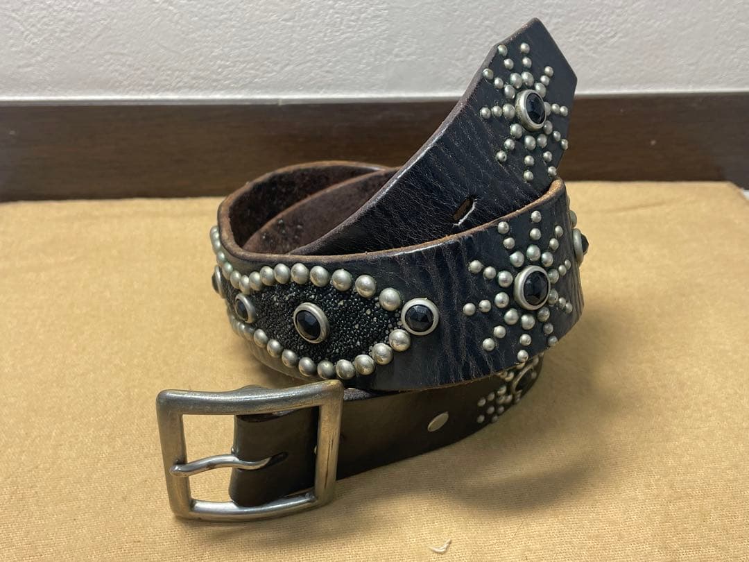 HTC オーバーレイピーナッツベルト スティングレイ ブラックストーン 茶芯