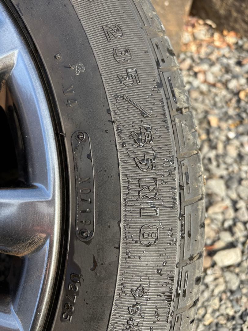 トヨタ純正ハリアー着用　ホイール4本セット235/55R18