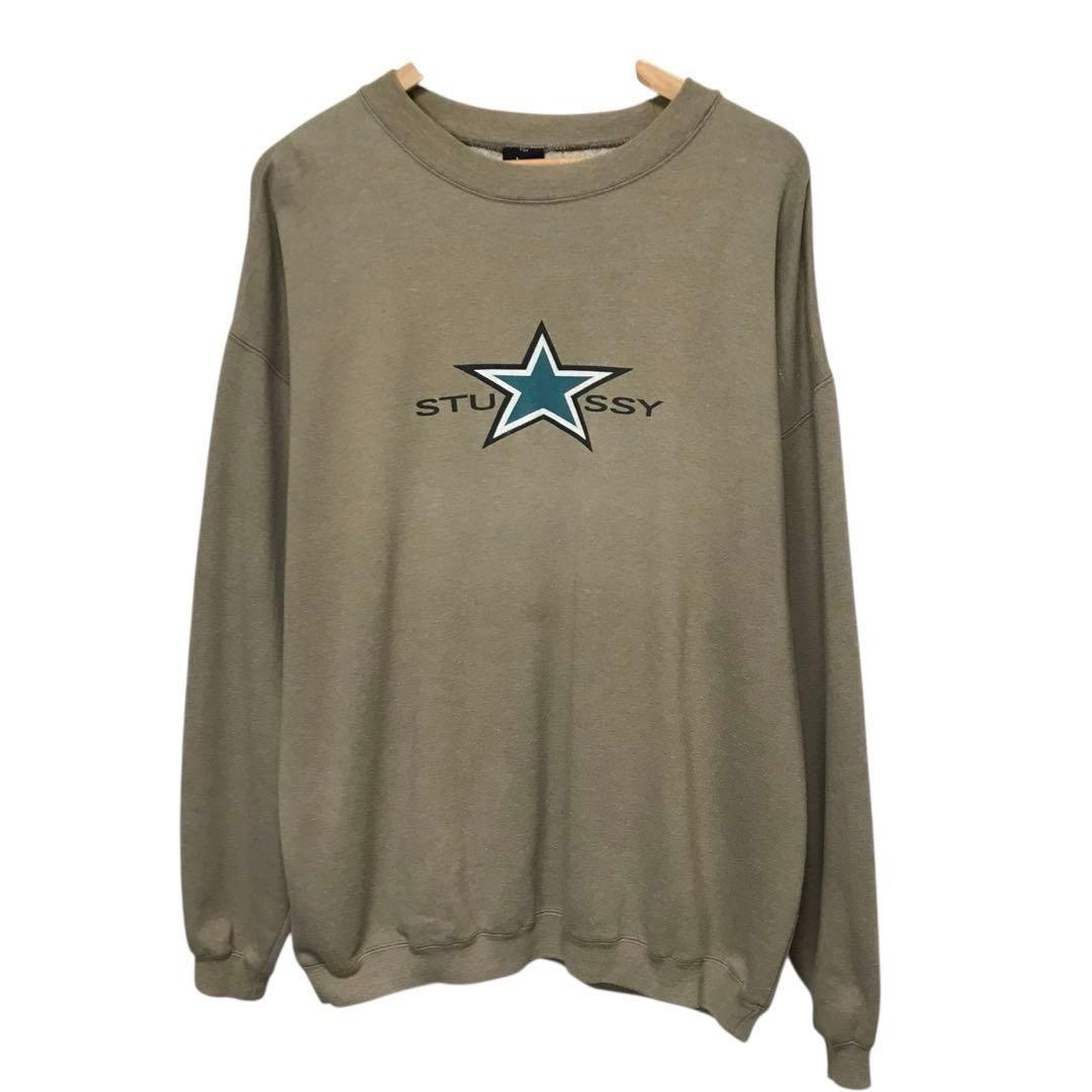 80s オールドステューシー　ビンテージスウェットトレーナー　スターロゴ　黒タグ