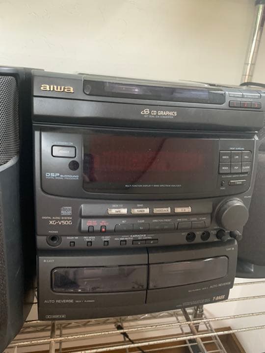 コンポ　CD テープ　ラジオ