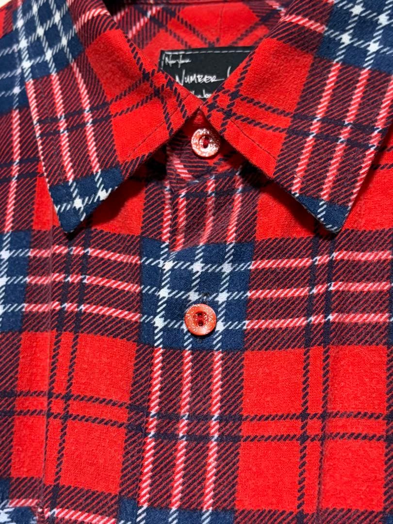 ナンバーナイン　ガンズ期　ネルシャツ　サイズ２　Archive