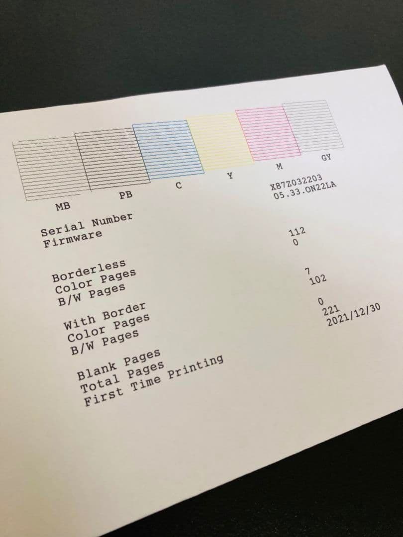 EPSON EW-M873T 使用223枚のみ ほぼ未使用　エコタンク6色