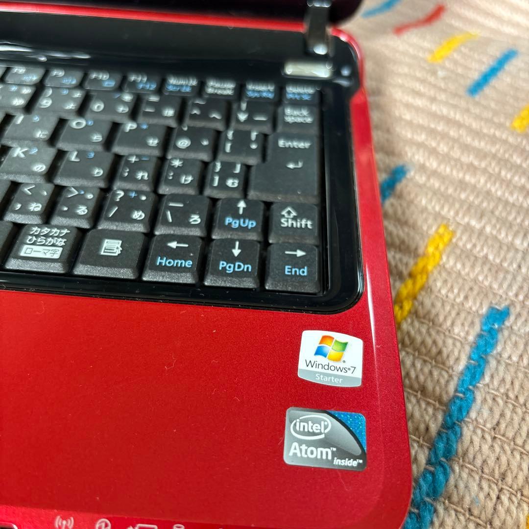 【動作確認済】富士通 ノートPC レッド Windows 7