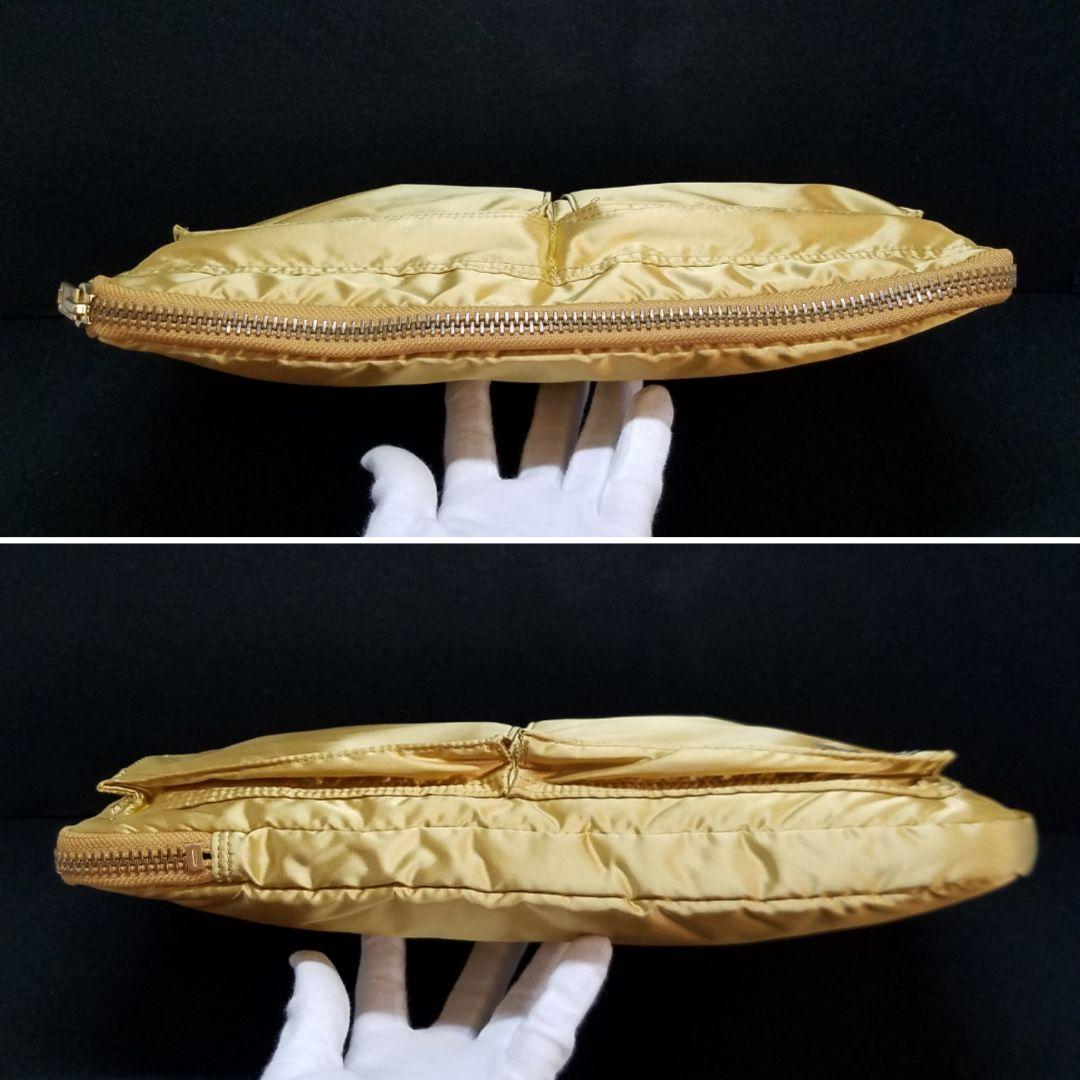 ポーター B印 YOSHIDA 別注 タンカー ゴールド 金 クラッチバッグ