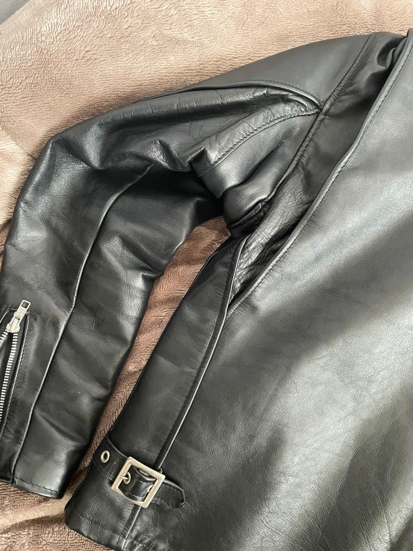 【Schott】643Eレザージャケット 34サイズ 黒
